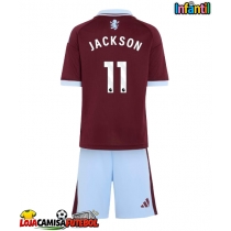 Camisa de Futebol Aston Villa Nicolas Jackson #11 Equipamento Principal Infantil 2026-27 Manga Curta (+ Calças curtas)